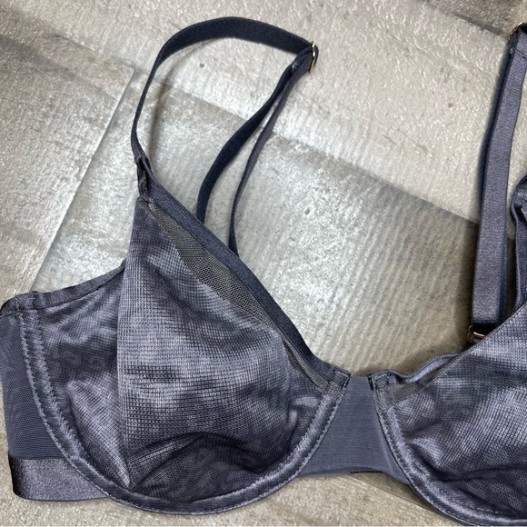 Soma Unbelievable Fit Perfect Coverage Bra 34C Gray Leopard Print - Picture 5 of 14